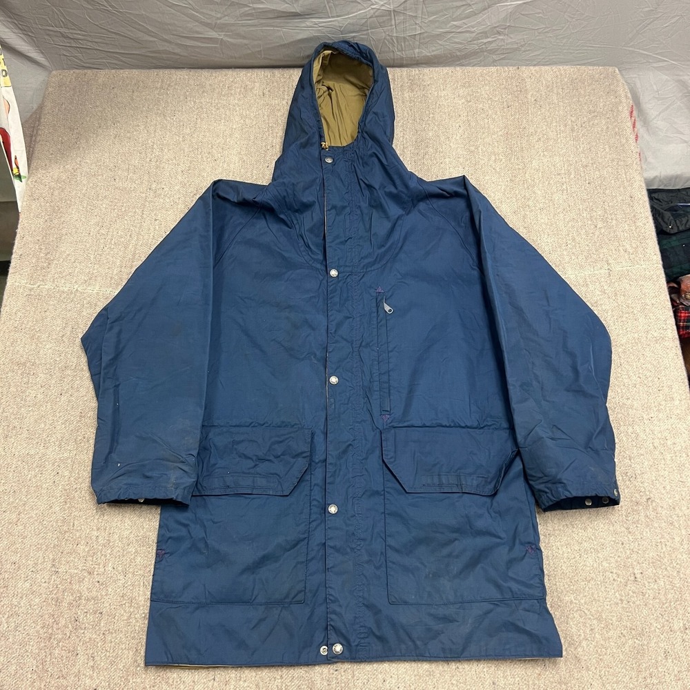 Vintage The North Face Jacket Mens XL Blue 1980s Parka‎ Hooded